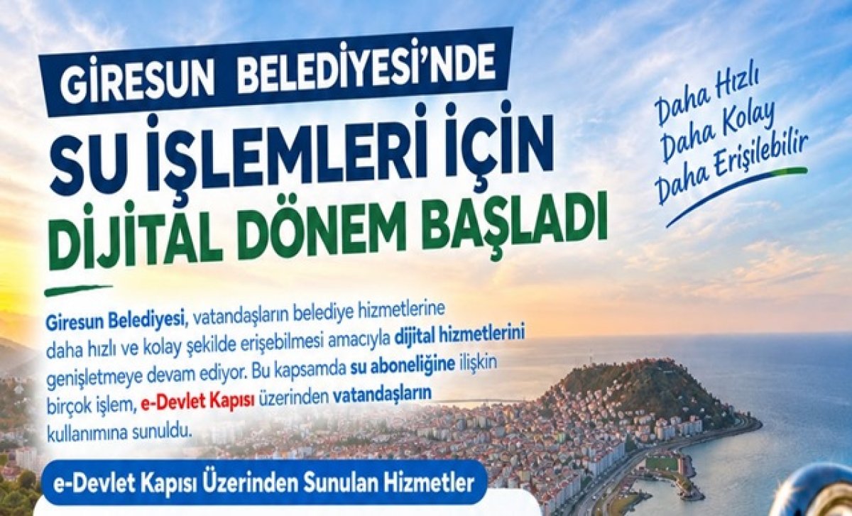 Giresun Belediyesi'nde Dijital Dönem Başladı