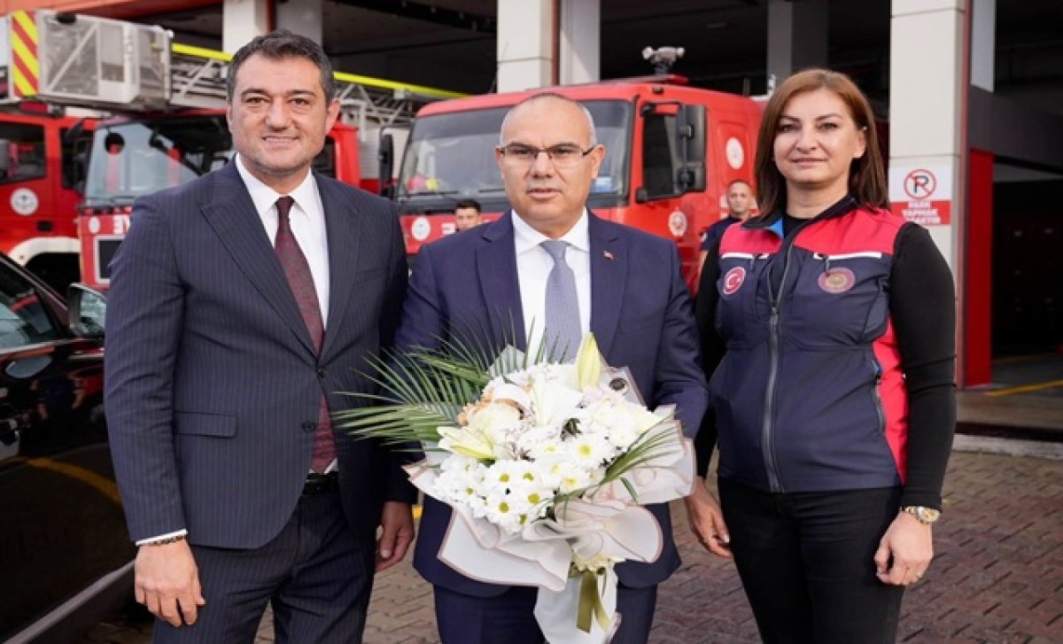 Giresun Valisi Koç, İtfaiye Müdürlüğü’nü Ziyaret Etti